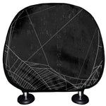 Halloween Spider Web Print Car Headrest Covers