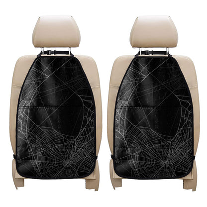 Halloween Spider Web Print Car Seat Organizers