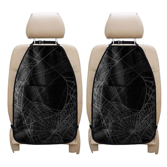Halloween Spider Web Print Car Seat Organizers