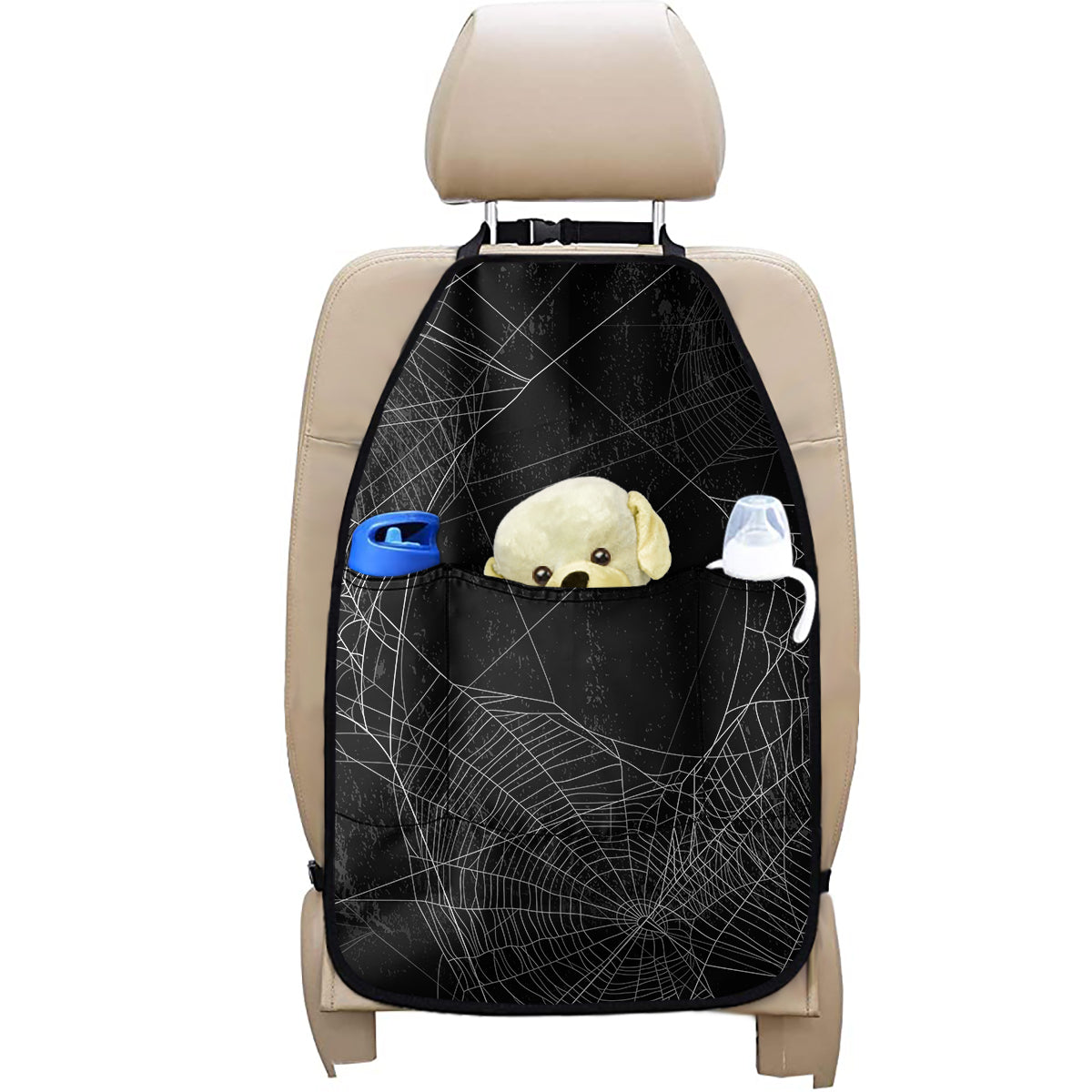 Halloween Spider Web Print Car Seat Organizers