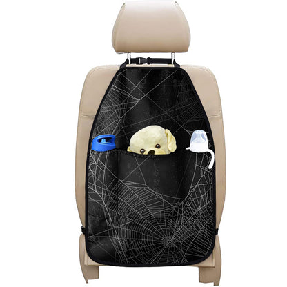 Halloween Spider Web Print Car Seat Organizers
