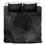 Halloween Spider Web Print Duvet Cover Bedding Set