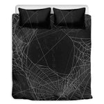 Halloween Spider Web Print Duvet Cover Bedding Set