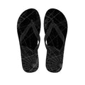Halloween Spider Web Print Flip Flops