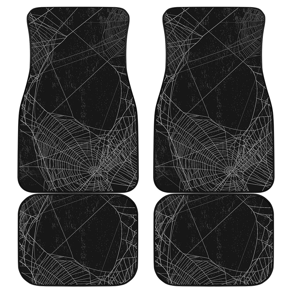 Halloween Spider Web Print Front and Back Car Floor Mats