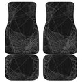 Halloween Spider Web Print Front and Back Car Floor Mats