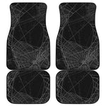 Halloween Spider Web Print Front and Back Car Floor Mats
