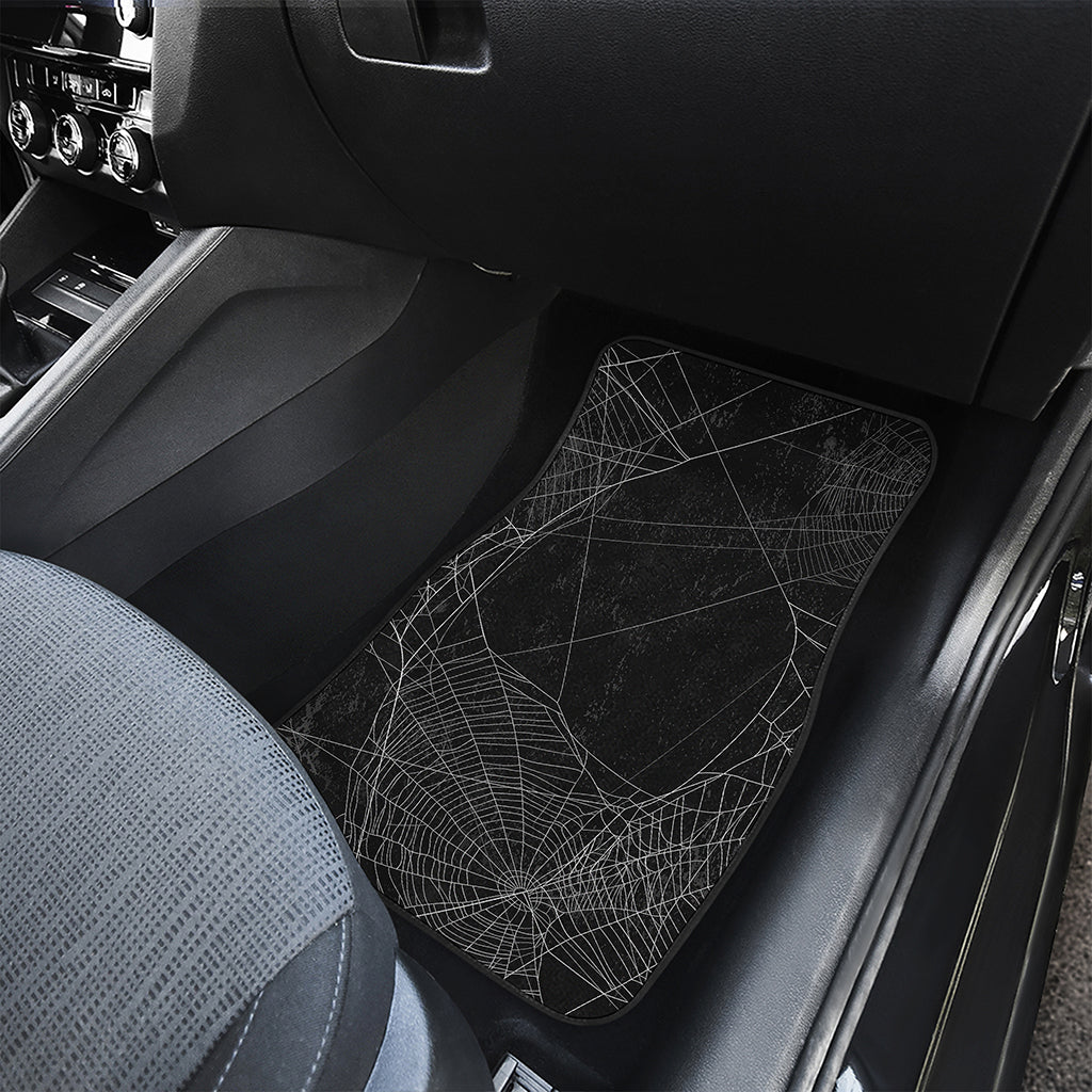 Halloween Spider Web Print Front and Back Car Floor Mats