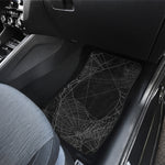 Halloween Spider Web Print Front and Back Car Floor Mats