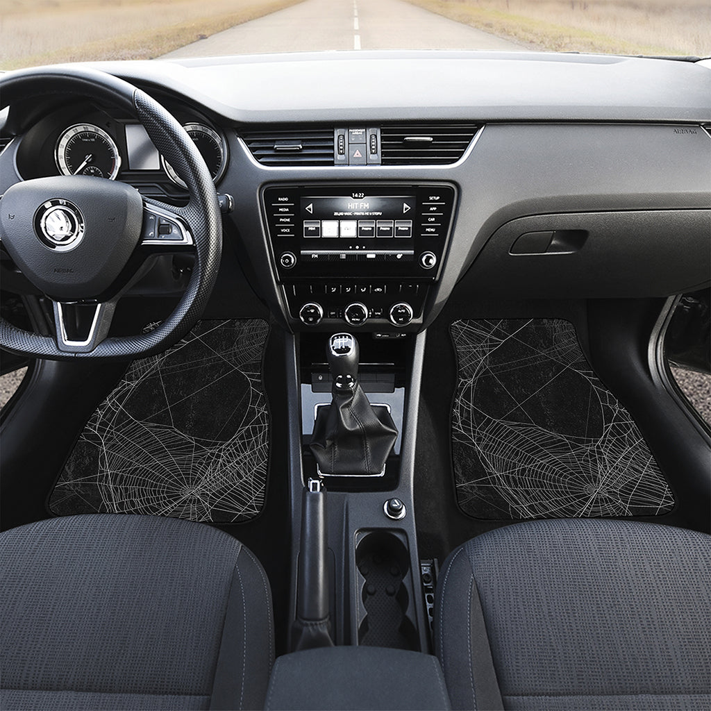 Halloween Spider Web Print Front Car Floor Mats
