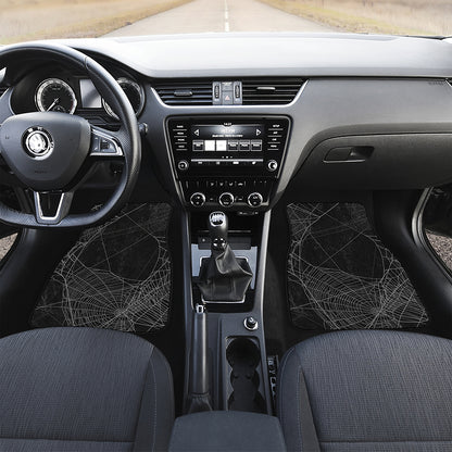 Halloween Spider Web Print Front Car Floor Mats