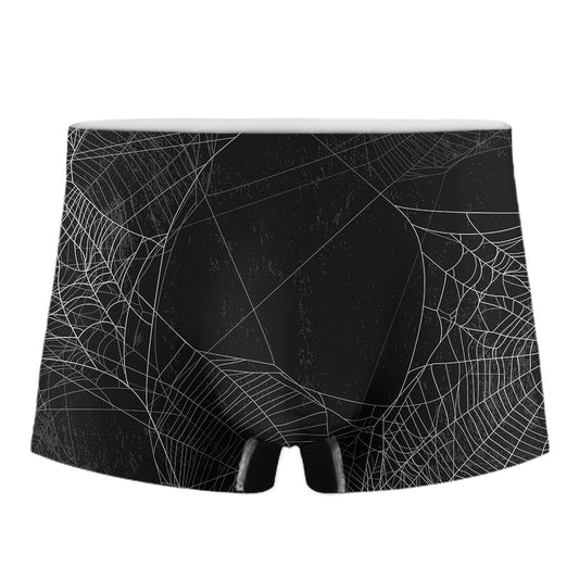 Halloween Spider Web Print Men's Boxer Briefs