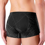 Halloween Spider Web Print Men's Boxer Briefs