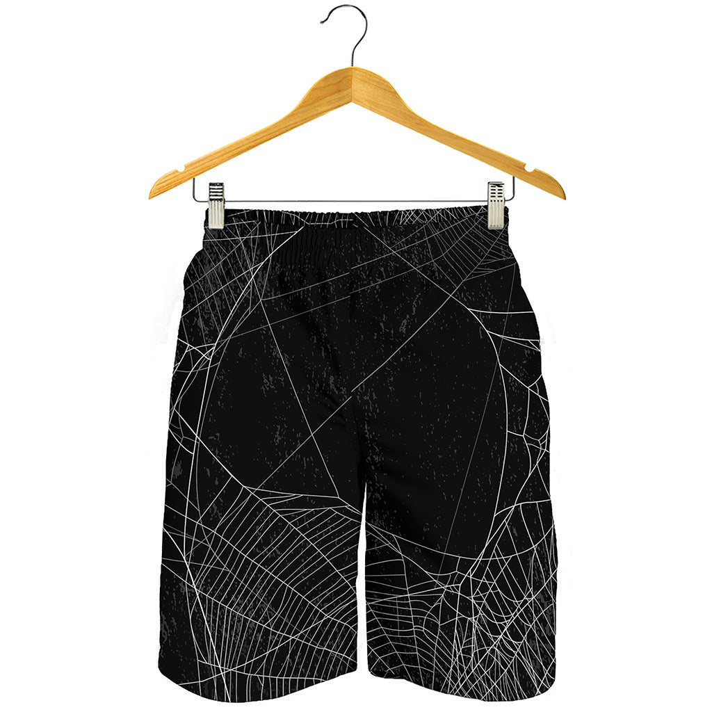 Halloween Spider Web Print Men's Shorts