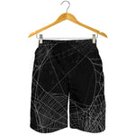 Halloween Spider Web Print Men's Shorts