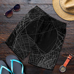 Halloween Spider Web Print Men's Shorts