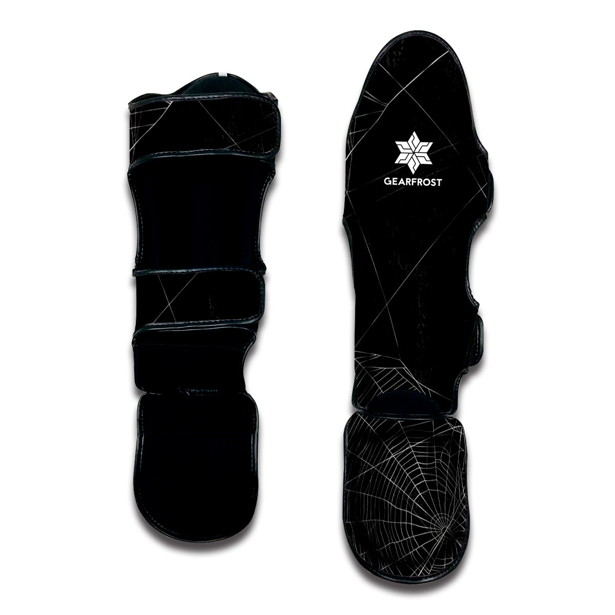Halloween Spider Web Print Muay Thai Shin Guard