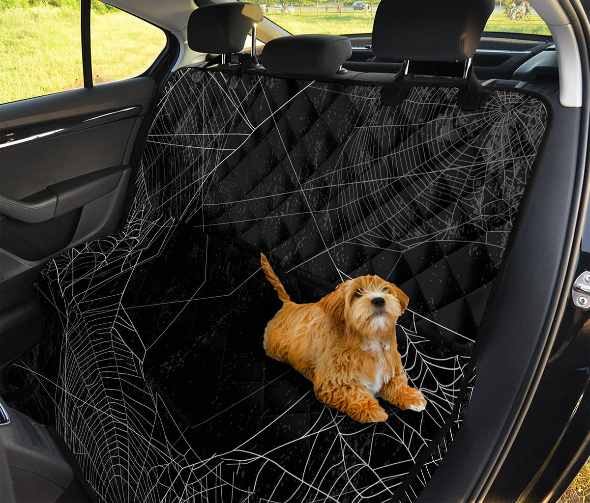 Halloween Spider Web Print Pet Car Back Seat Cover