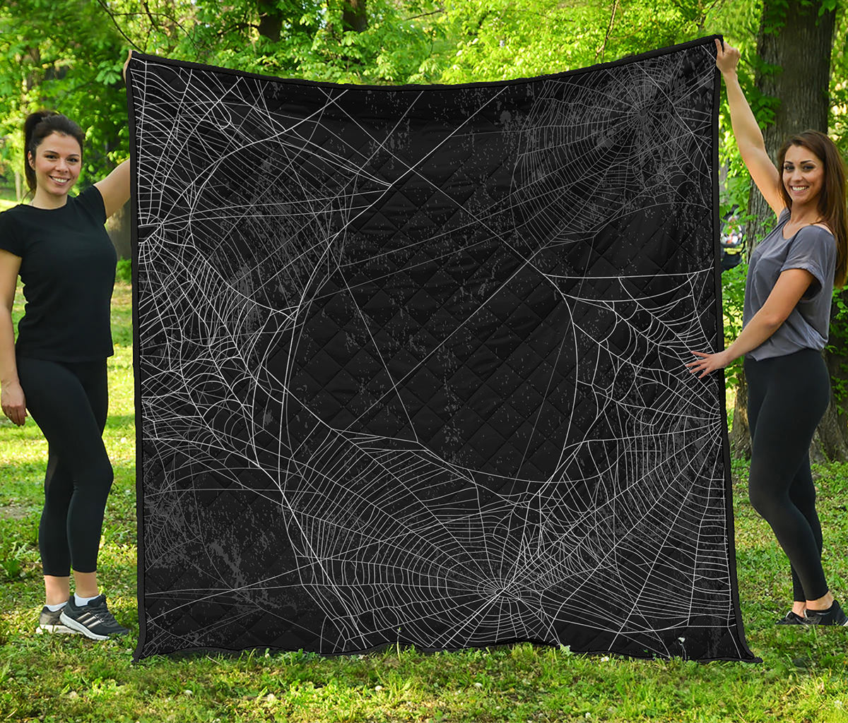 Halloween Spider Web Print Quilt