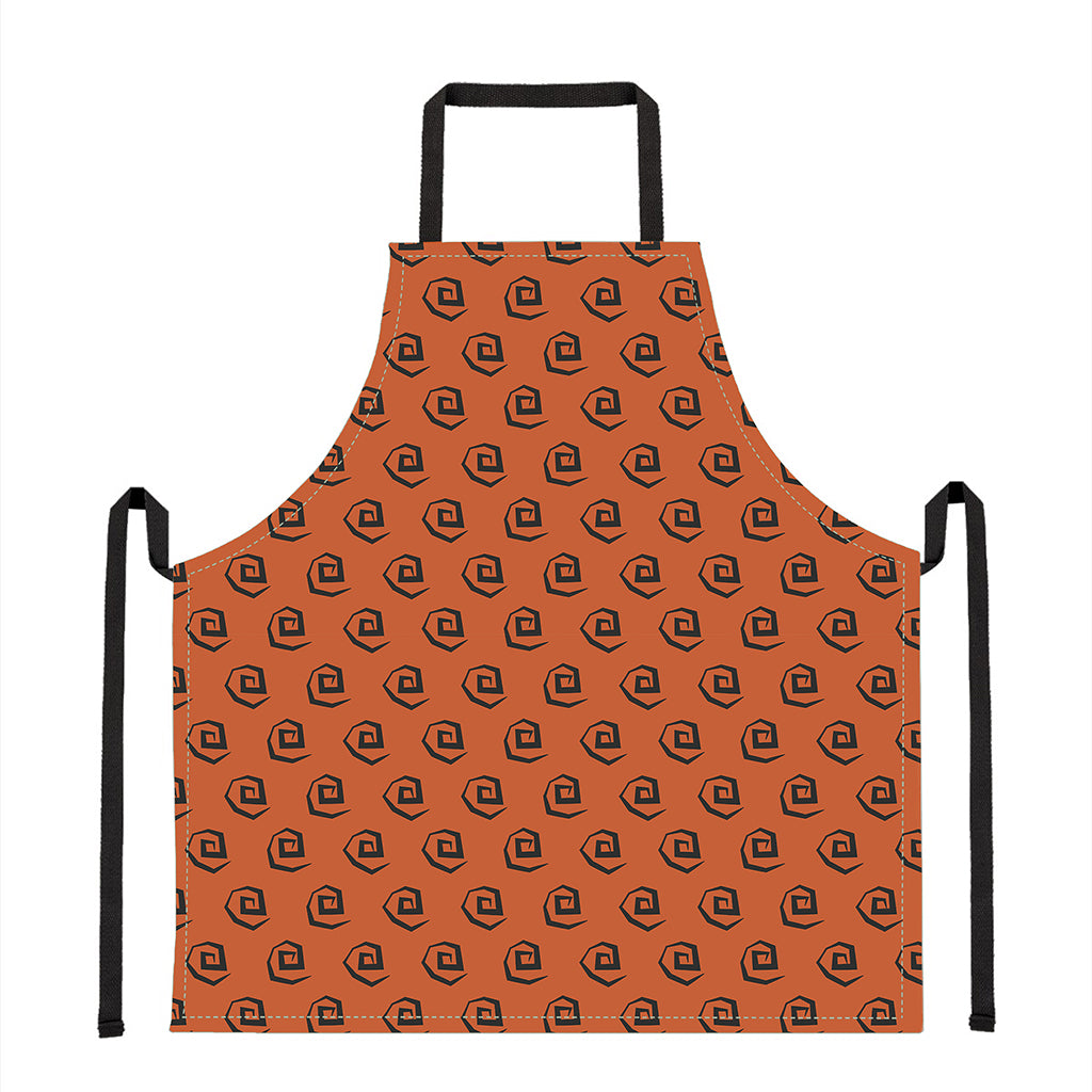 Halloween Spiral Pattern Print Apron