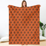 Halloween Spiral Pattern Print Blanket