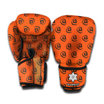 Halloween Spiral Pattern Print Boxing Gloves