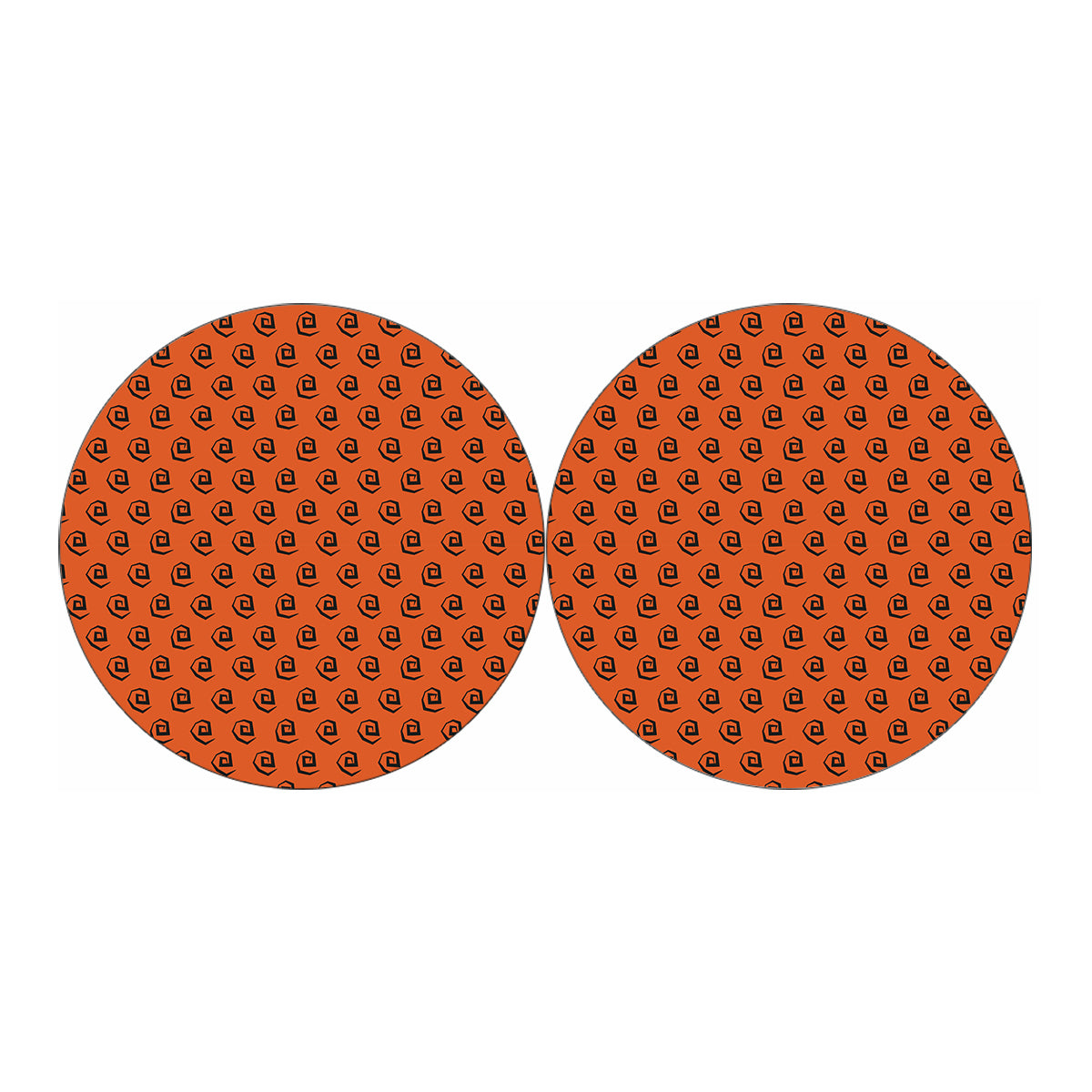 Halloween Spiral Pattern Print Car Coasters