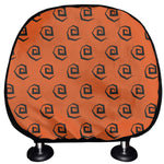 Halloween Spiral Pattern Print Car Headrest Covers
