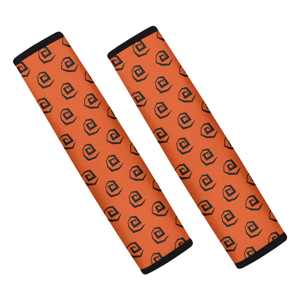 Halloween Spiral Pattern Print Car Seat Belt Covers