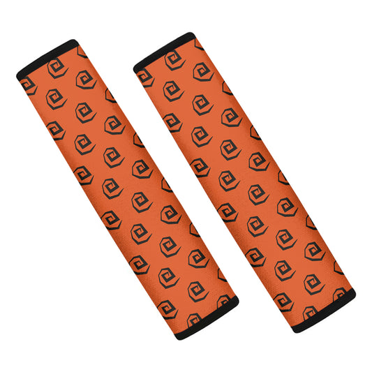 Halloween Spiral Pattern Print Car Seat Belt Covers