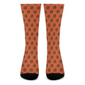 Halloween Spiral Pattern Print Crew Socks