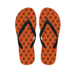 Halloween Spiral Pattern Print Flip Flops