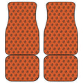 Halloween Spiral Pattern Print Front and Back Car Floor Mats