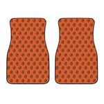 Halloween Spiral Pattern Print Front Car Floor Mats