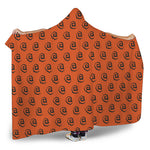 Halloween Spiral Pattern Print Hooded Blanket