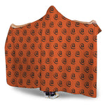 Halloween Spiral Pattern Print Hooded Blanket