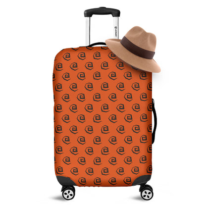 Halloween Spiral Pattern Print Luggage Cover