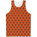 Halloween Spiral Pattern Print Men's Tank Top