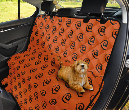 Halloween Spiral Pattern Print Pet Car Back Seat Cover