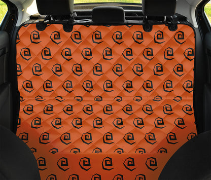 Halloween Spiral Pattern Print Pet Car Back Seat Cover
