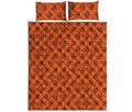 Halloween Spiral Pattern Print Quilt Bed Set