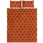 Halloween Spiral Pattern Print Quilt Bed Set