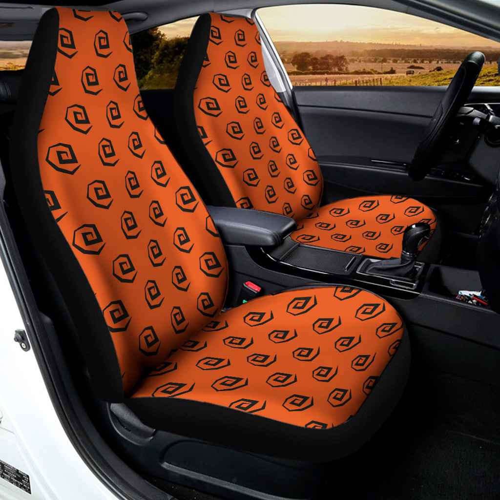 Halloween Spiral Pattern Print Universal Fit Car Seat Covers