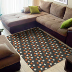 Halloween Star Pattern Print Area Rug
