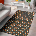 Halloween Star Pattern Print Area Rug