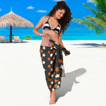 Halloween Star Pattern Print Beach Sarong Wrap