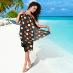 Halloween Star Pattern Print Beach Sarong Wrap