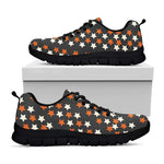 Halloween Star Pattern Print Black Sneakers