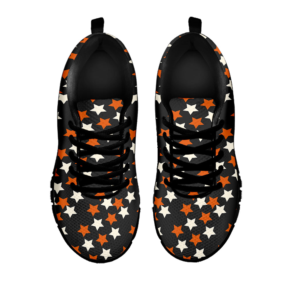 Halloween Star Pattern Print Black Sneakers