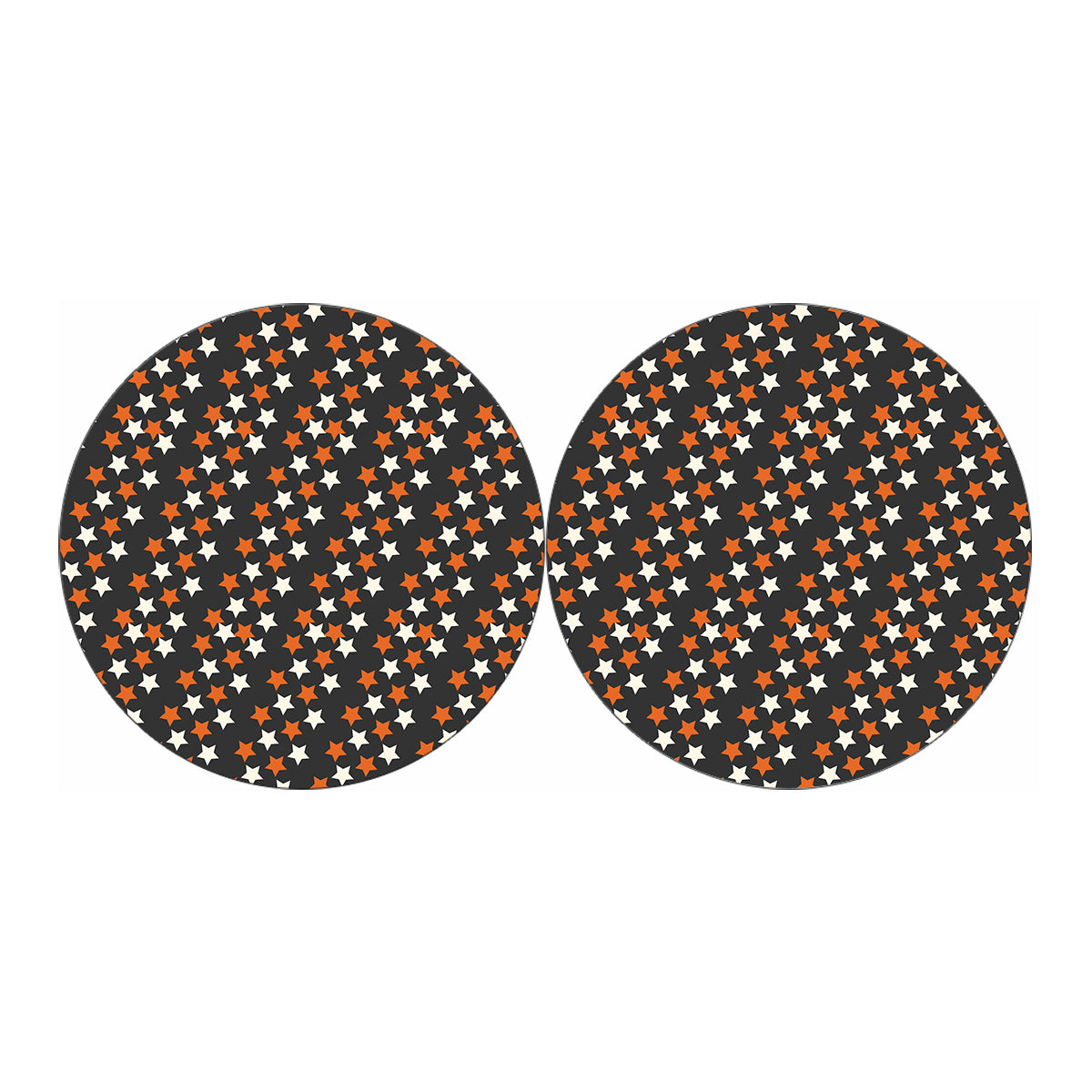Halloween Star Pattern Print Car Coasters